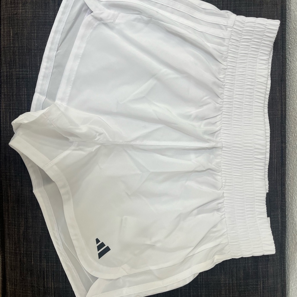 Adidas White Pacer Shorts NWT